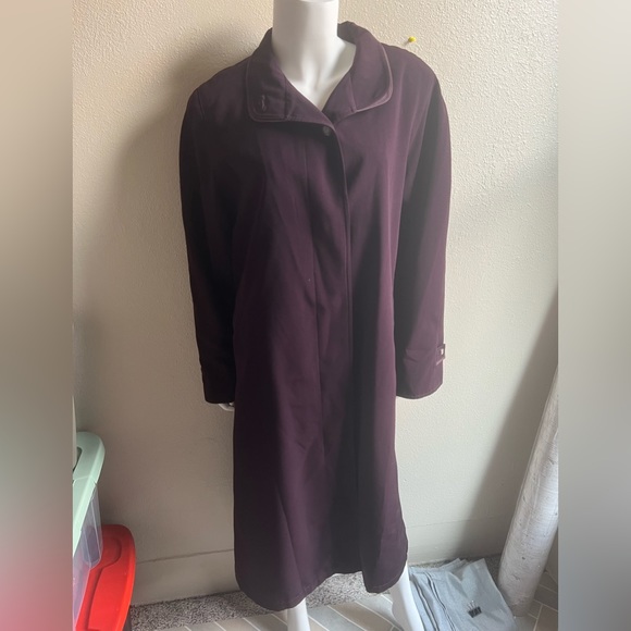 regent park Jackets & Coats Regent Park Eggplant Purple Trench Rain